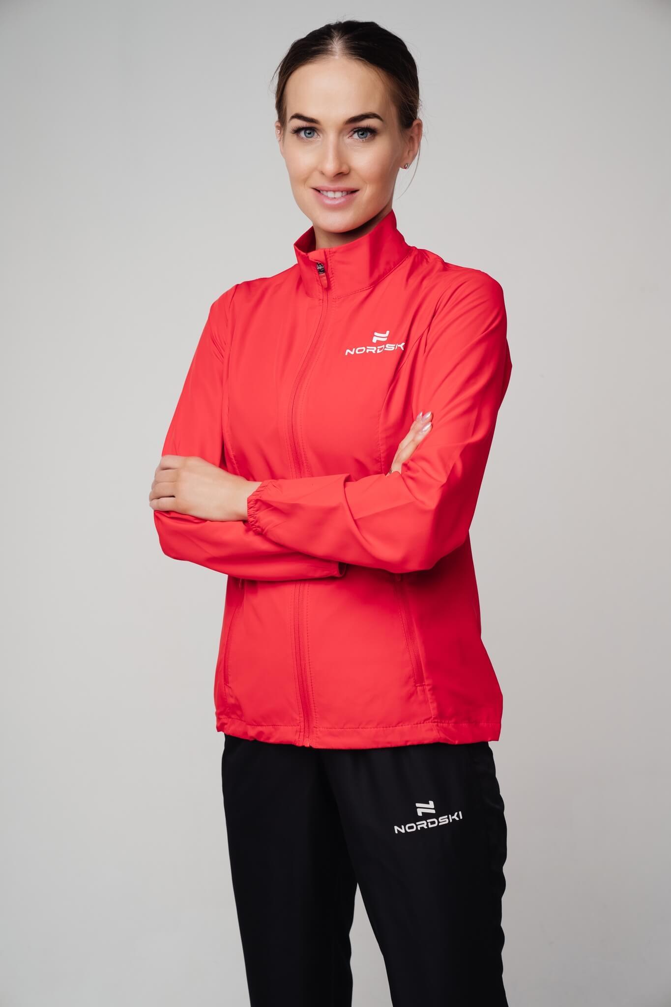 Nordski Motion куртка ветровка женская Red - 7