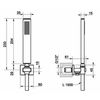 Gessi Rettangolo 20123#299 Душевой комплект: вывод на 1/2”, держатель, шланг 1,5м и душевая лейка, цвет: Black XL