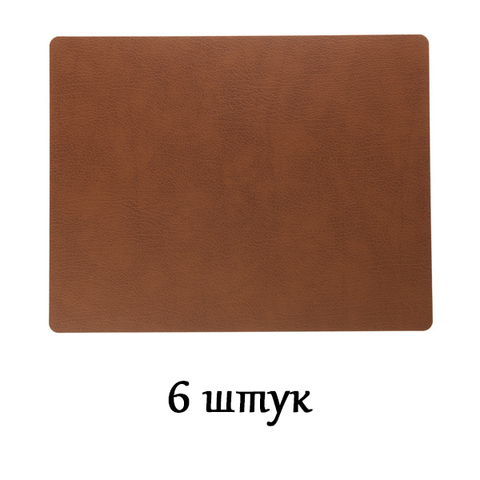 Комплект из 6 подстановочных салфеток 35x45 см LindDNA Bull nature 98404