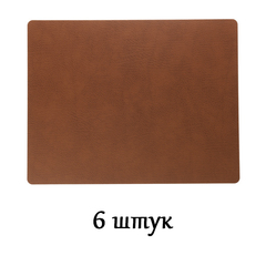 Комплект из 6 подстановочных салфеток 35x45 см LindDNA Bull nature 98404