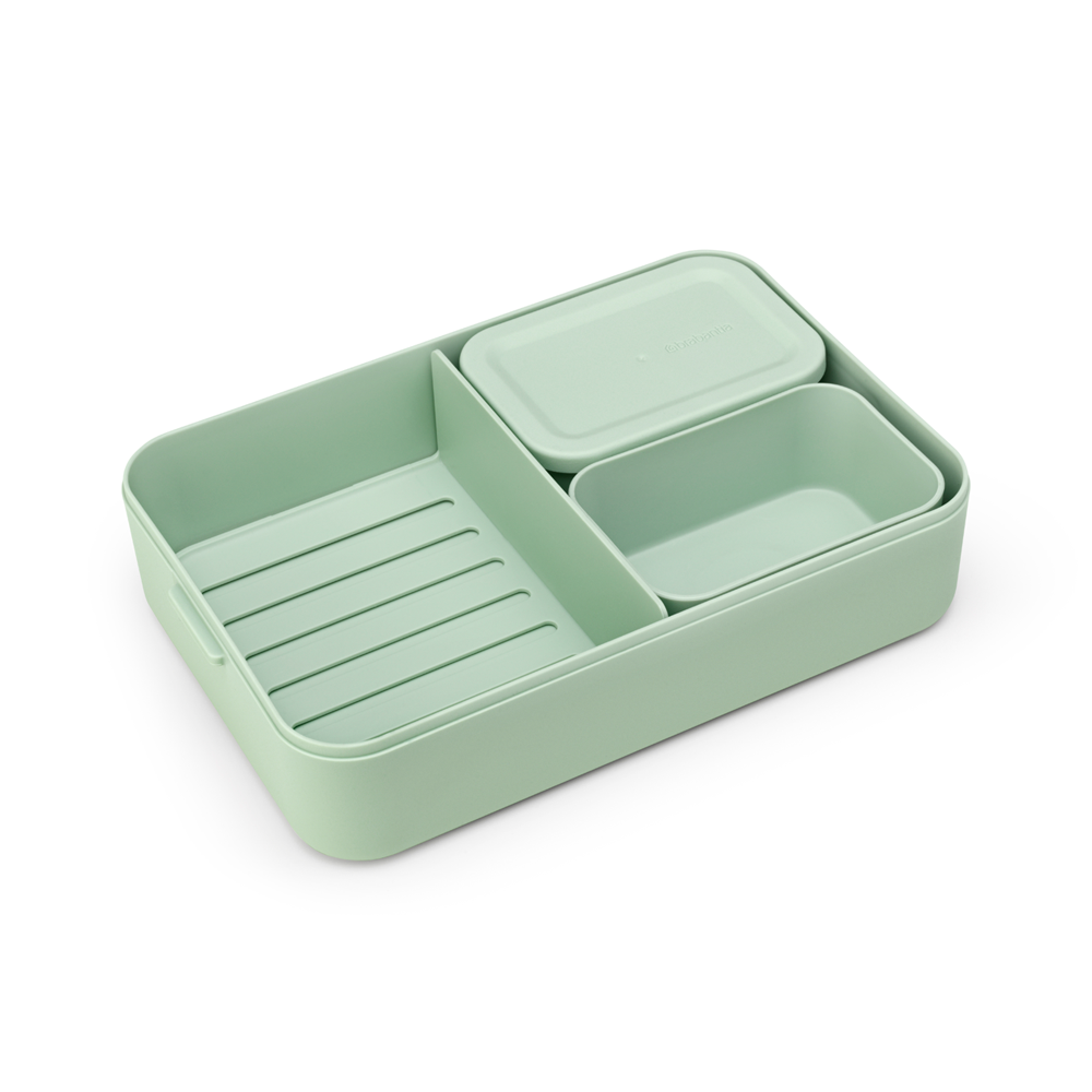 Ланч-бокс Bento Make & Take, большой, пластик, Мятно-голубой, арт. 203527 - фото 5