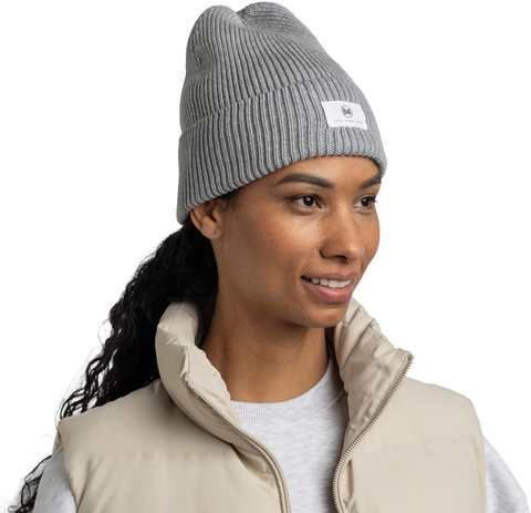 Картинка шапка вязаная Buff Knitted Drisk Grey - 2