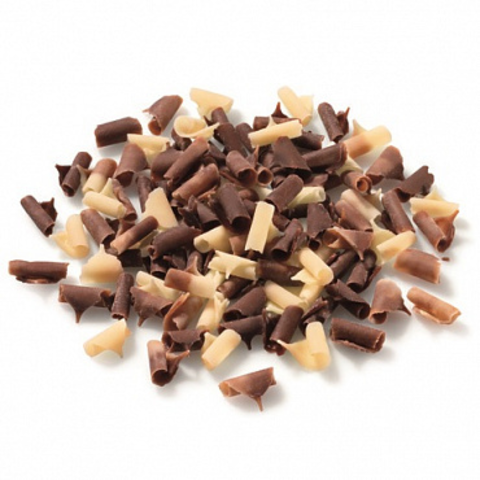 Шоколадная стружка мраморная Callebaut, 1 кг (CHX-BS-9DW-E0-07B)