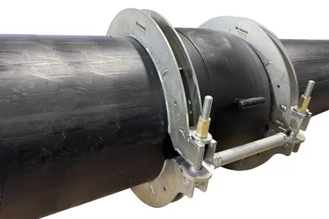 Устройства для монтажа электросварных муфт на трубы