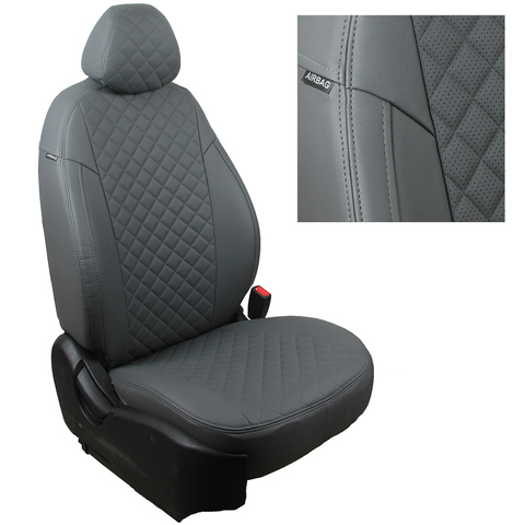 Авточехлы Chevrolet TrailBlazer II с 13-15г. (Экокожа)