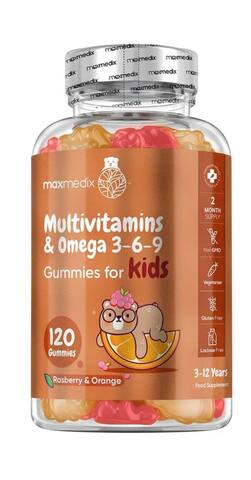 WeightWorld - Детские мультивитамины с добавлением Омега 3-6-9, 120 жевательных конфет