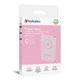 Портативный аккумулятор Verbatim Charge‘n’Go Power Bank 10000 мАч с беспроводной зарядкой, розовый