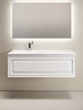 Sancos VR120LW Тумба подвесная SANCOS Very левая 1195х445х406, c одним  ящиком оснащенным доводчиками, Bianco , арт.VR120LW