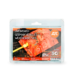 Набор красок AK Interactive Unfinished German Vehicles Weathering Set, 4 краски