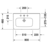 Duravit DuraStyle 2325800030 Раковина мебельная