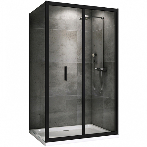 Abber Sonnenstrand AG07120B-S100B Душевой уголок, 120x100x195, цвет: чёрный