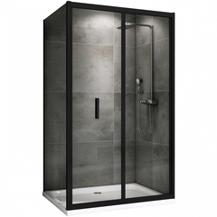 Abber Sonnenstrand AG07120B-S100B Душевой уголок, 120x100x195, цвет: чёрный фото