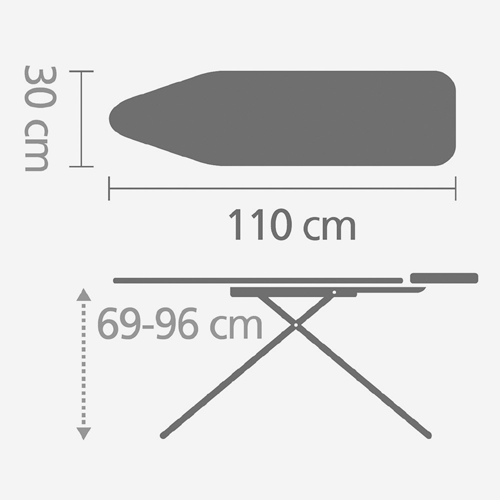 Гладильная доска 110x30 см (A), Новая заря, арт. 242069 - фото 6