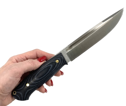 Нож Тигр цельнометаллический, сталь D2, Микарта