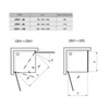 Ravak 1QV40U01Z1 уголок квадратный CRV1-80 сатин Transparent