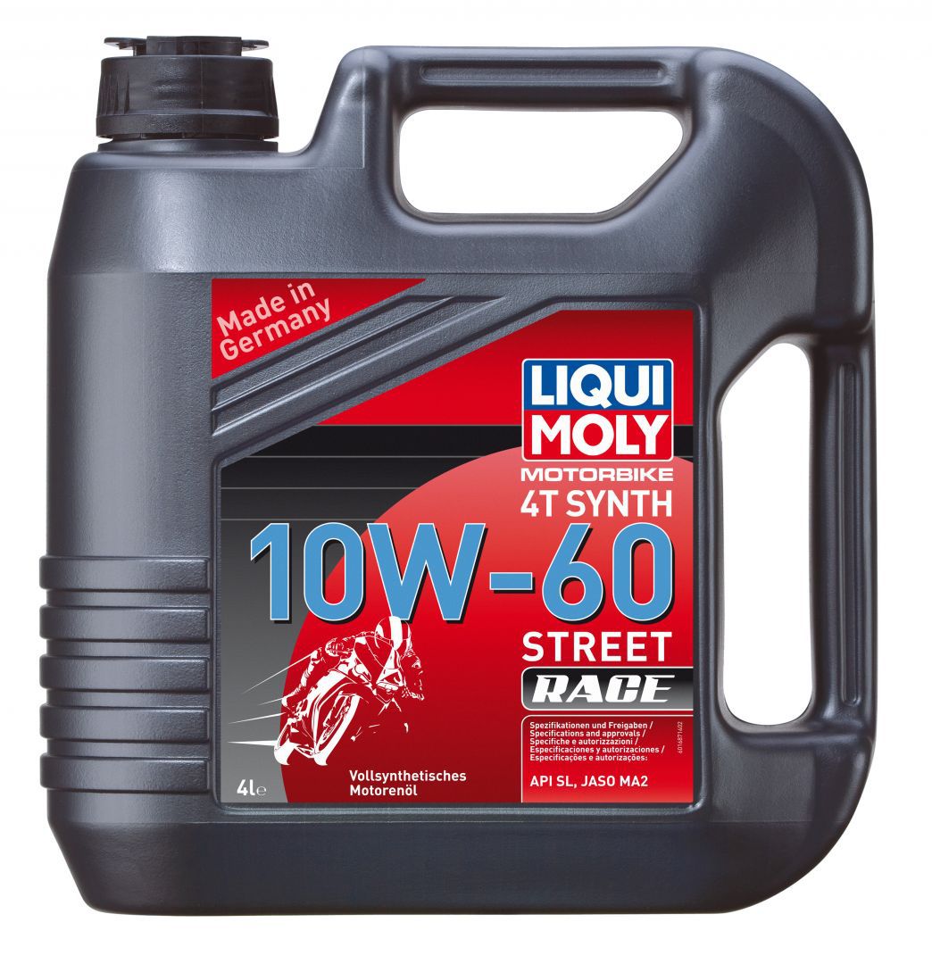 Масло моторное Liqui Moly Motorbike 4T Synth Street Race 10W60 синтетическое 4л