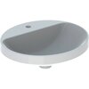Geberit VariForm 500.714.01.2 Раковина встраиваемая в столешницу овальной формы, 50х45 см, с отв. под смеситель, без отв. перелива