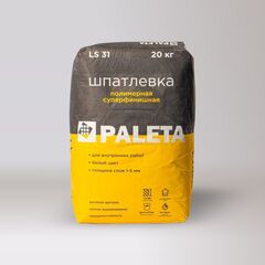 Шпатлевка полимерная суперфинишная белая Paleta LS 31, 20 кг