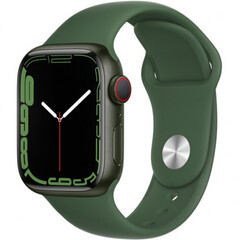 Apple Watch Series 7GPS, 41mm Green Aluminium Case with Clover Sport Band - Regular(MKN03GK/A)
