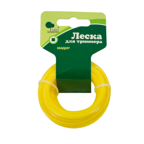 Леска для триммера квадратная, 2,4ммх15м (Yard) 51-8-424