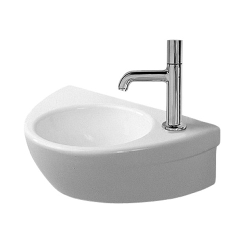 Duravit Starck 2 761380000 Раковина для рук без перелива, с плоскостью под смес.,380 мм, намеченное отверстие для смесителя слева и справа, 380x260мм, цвет: белый