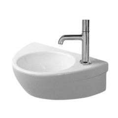Duravit Starck 2 761380000 Раковина для рук без перелива, с плоскостью под смес.,380 мм, намеченное отверстие для смесителя слева и справа, 380x260мм, цвет: белый фото