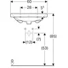Geberit Acanto 500.620.01.2 Раковина 60x48.2см, белый