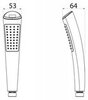 BelBagno BB-D1LED-CRM Душ ручной, цвет: хром
