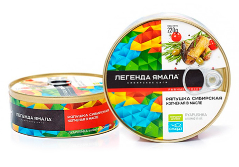 Ряпушка копченая в масле, 220г