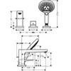 Hansgrohe Metropol 32551000 Смеситель на борт ванны