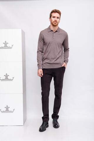 CC Collection by CORNELIANI Брюки - слаксы из хлопка с эластаном в выработку