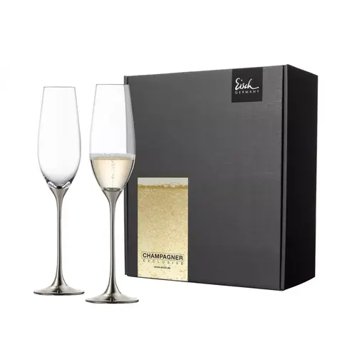 Набор из 2 бокалов для шампанского платина Champagner Exclusive 180 мл EISCH арт. 47750095
