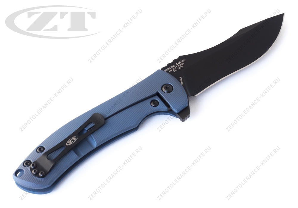 Нож Zero Tolerance 0920BLUBLK Les George - фотография 