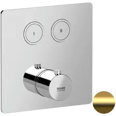 Remer X Style X99QD2KBBG Смеситель термостатический для душа, цвет: золото брашированное фото