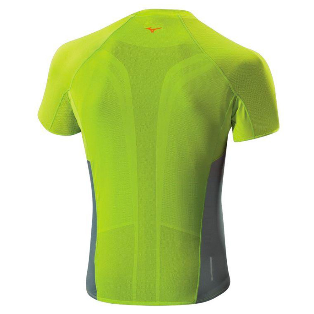 Mizuno Drylite Premium Tee Футболка беговая мужская зеленая распродажа - 2