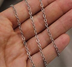 Цепь для украшений 1,5мм, сталь (цена за 1 метр)
