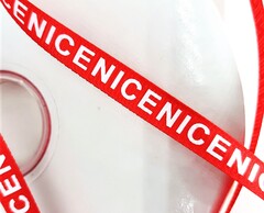 Лента репсовая "NICE", ш. 1 см, красный