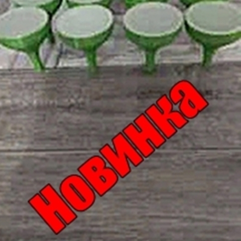 Плафон с основанием на резьбе плоский. 8см. Пластик