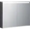 Geberit Option 500.583.00.1 Зеркальный шкаф с подсветкой, три двери, 90x70x15см