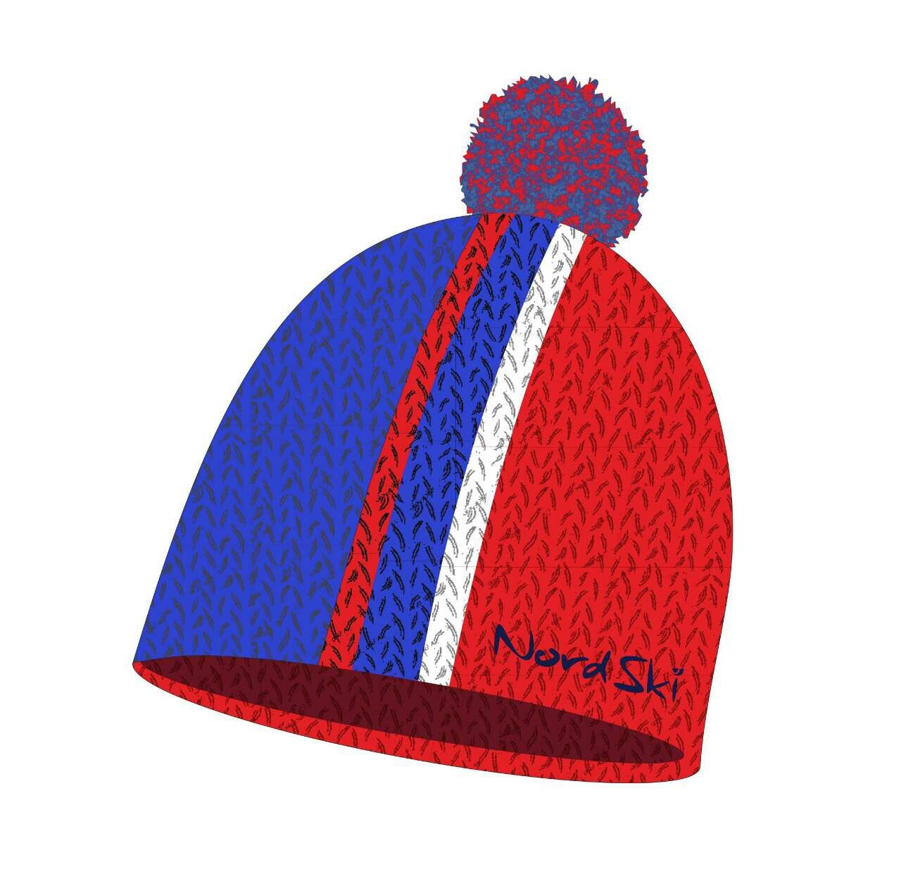 Nordski Knit лыжная шапка red-blue