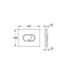GROHE Arena Cosmopolitan 38858P00 Клавиша смыва для унитаза