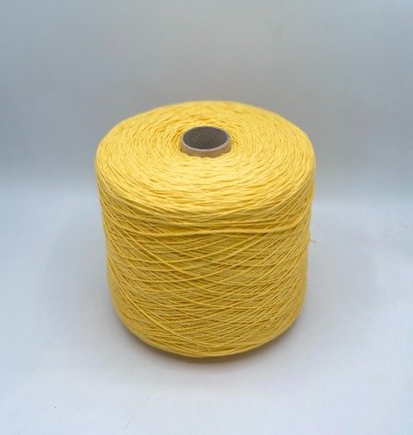 Бобинная пряжа (пр.Италия), art.Cotone, 350м/100 гр. 100%Хлопок, цвет-Желтый , арт.34810