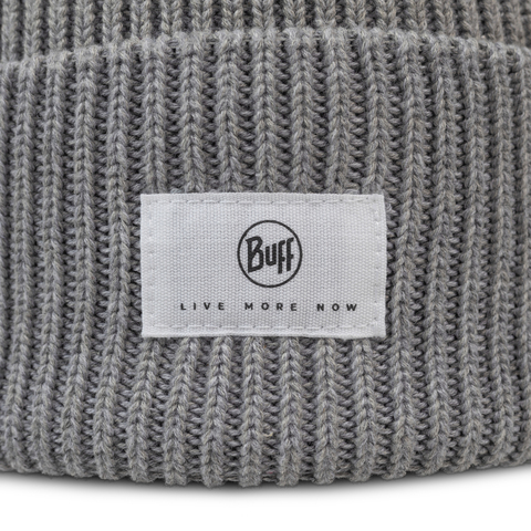 Картинка шапка вязаная Buff Knitted Drisk Grey - 4