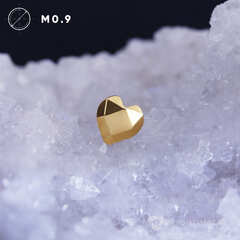 Heart Faceted PVD Yellow