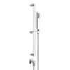 Gessi Rettangolo 20142#031 Душевая стойка с ручным душем и выводом воды из стены, цвет: хром