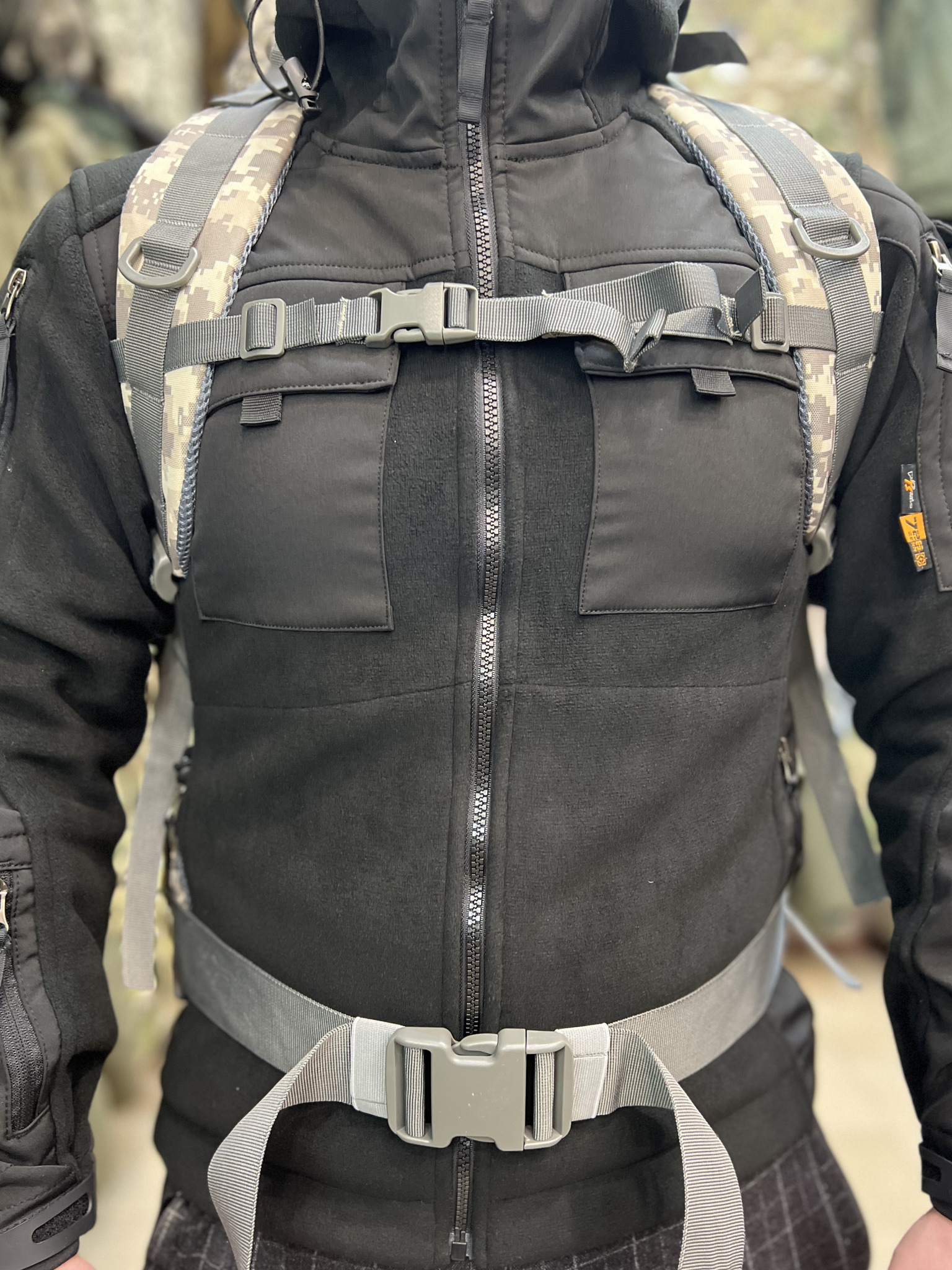 Рюкзак Grizzly 75 л Серая Цифра
