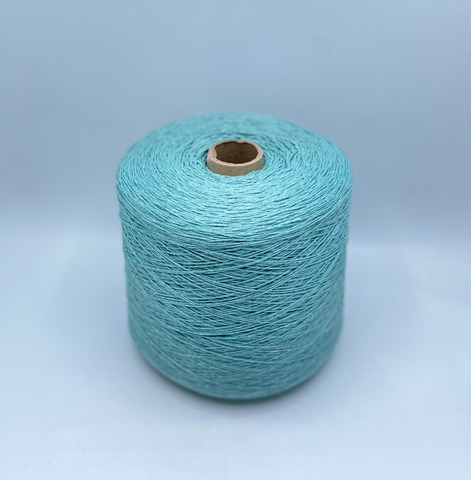 Бобинная пряжа (пр.Италия), art-Loose , 380м/100гр, 70%Хлопок 20%Полиамид 10%Кашемир , цвет-Аква,арт.33408