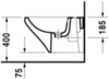 Duravit DuraStyle 2287150000 Биде подвесное