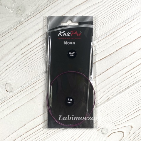 KnitPro Nova Metal круговые спицы 3,25 мм/60 см арт.10314