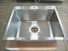 Кухонная мойка врезная из нержавеющей стали Аква Симфония ПВД Aqua Symphony PVD хром
